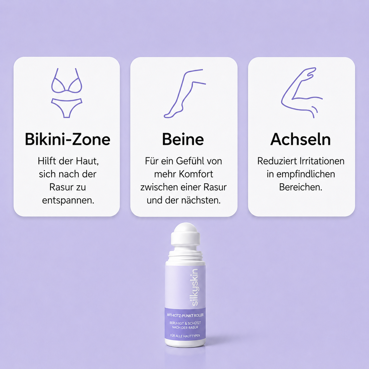 SilkyRoll – After-Shave-Roller gegen Rasierpickel